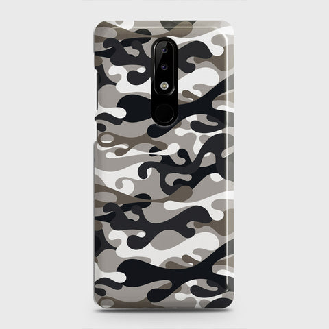 Nokia 3.1 Plus Cover - Camo Series - Black & Olive Design - Matte Finish - Snap On Hard Case with LifeTime Colors Guarantee