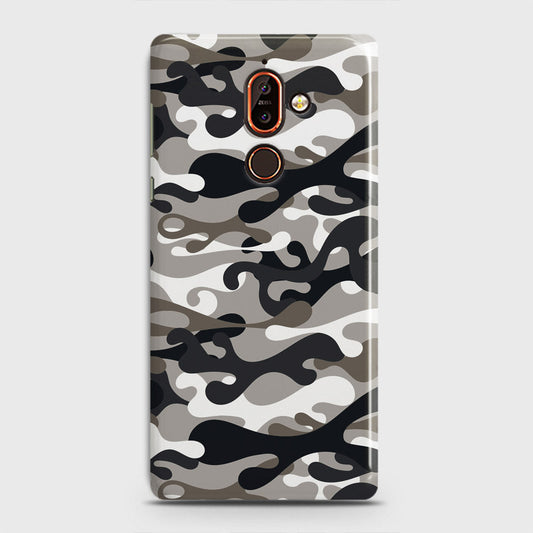 Nokia 7 Plus Cover - Camo Series - Black & Olive Design - Matte Finish - Snap On Hard Case with LifeTime Colors Guarantee