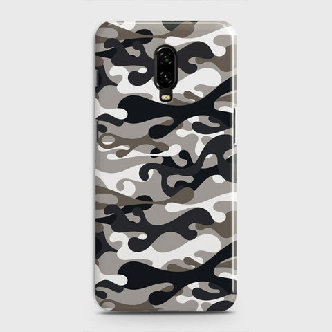 OnePlus 6T  Cover - Camo Series - Black & Olive Design - Matte Finish - Snap On Hard Case with LifeTime Colors Guarantee