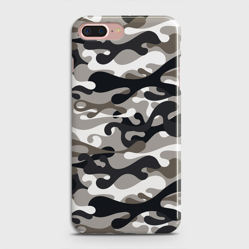 iPhone 8 Plus Cover - Camo Series - Black & Olive Design - Matte Finish - Snap On Hard Case with LifeTime Colors Guarantee