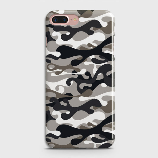 iPhone 8 Plus Cover - Camo Series - Black & Olive Design - Matte Finish - Snap On Hard Case with LifeTime Colors Guarantee