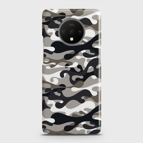 OnePlus 7T Cover - Camo Series - Black & Olive Design - Matte Finish - Snap On Hard Case with LifeTime Colors Guarantee