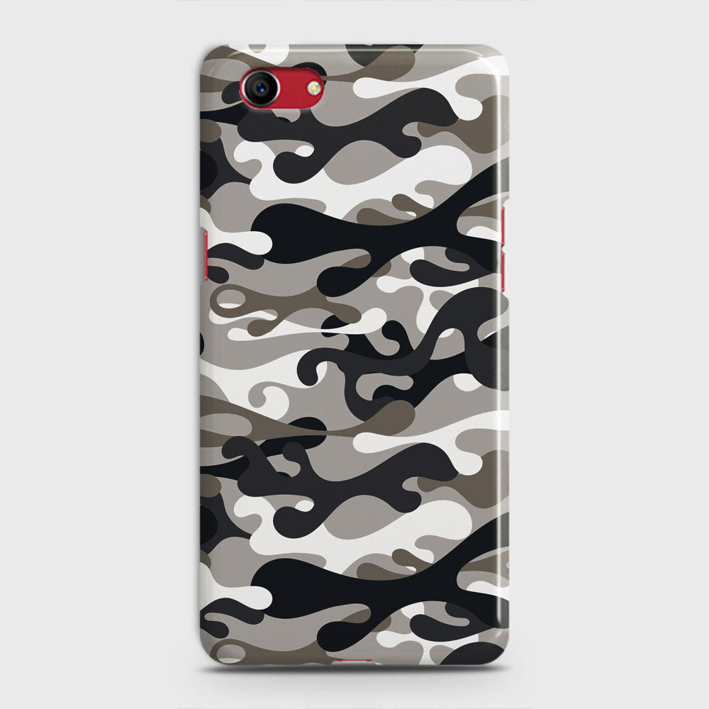 Oppo A1k  Cover - Camo Series - Black & Olive Design - Matte Finish - Snap On Hard Case with LifeTime Colors Guarantee