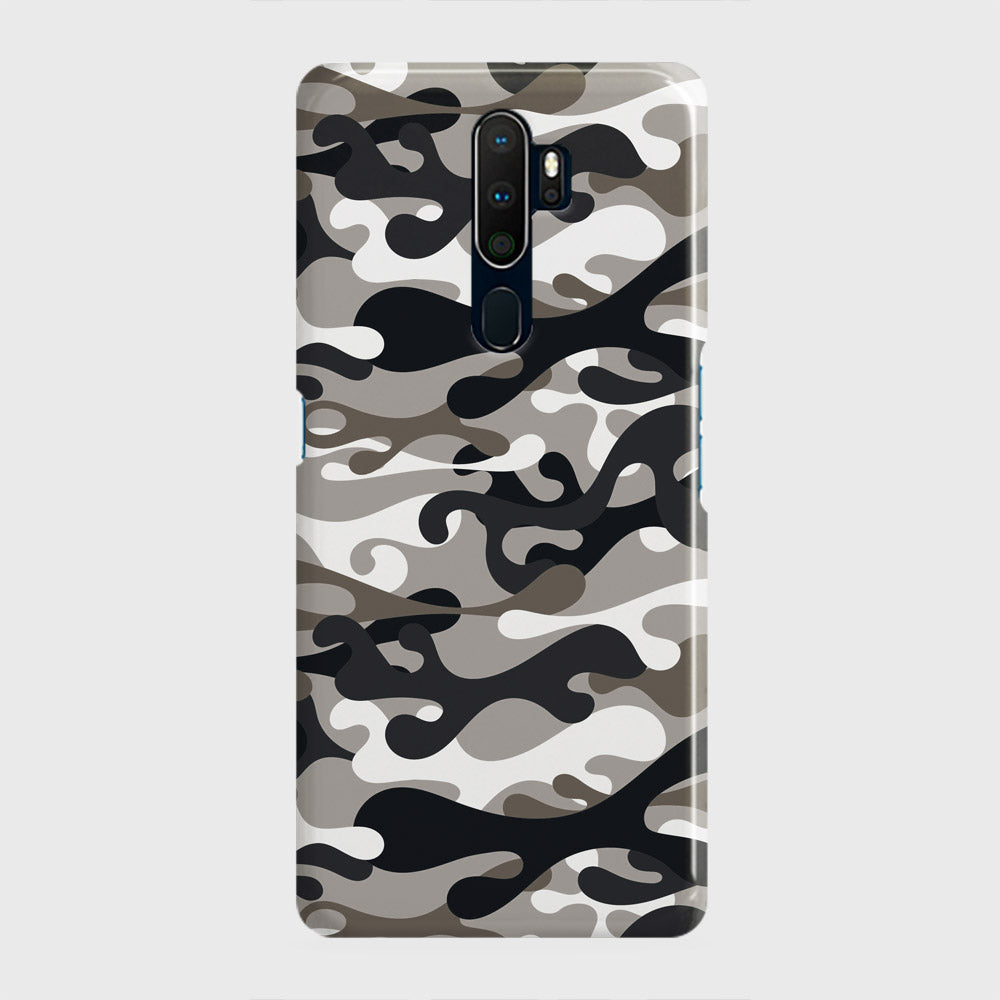 Oppo A5 2020 Cover - Camo Series - Black & Olive Design - Matte Finish - Snap On Hard Case with LifeTime Colors Guarantee