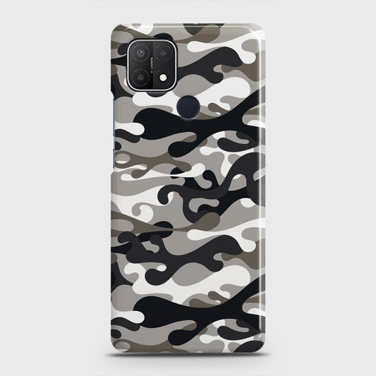 Oppo A15 Cover - Camo Series - Black & Olive Design - Matte Finish - Snap On Hard Case with LifeTime Colors Guarantee