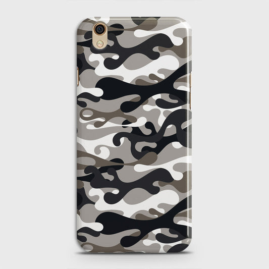 Oppo A37 Cover - Camo Series - Black & Olive Design - Matte Finish - Snap On Hard Case with LifeTime Colors Guarantee