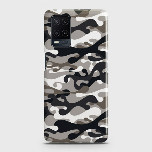 Oppo A54  Cover - Camo Series - Black & Olive Design - Matte Finish - Snap On Hard Case with LifeTime Colors Guarantee