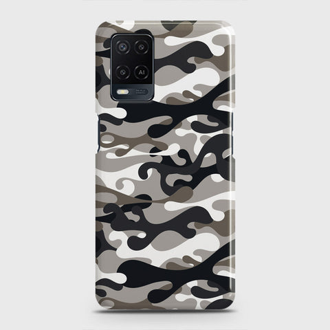Oppo A54  Cover - Camo Series - Black & Olive Design - Matte Finish - Snap On Hard Case with LifeTime Colors Guarantee