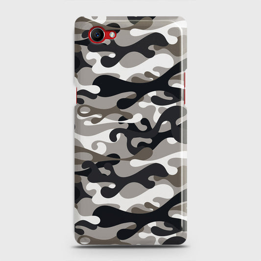Oppo F7 Youth Cover - Camo Series - Black & Olive Design - Matte Finish - Snap On Hard Case with LifeTime Colors Guarantee