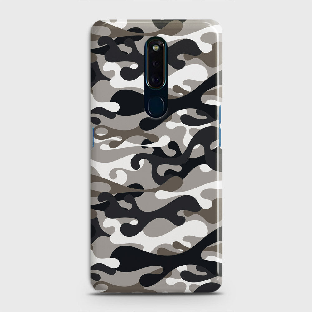 Oppo F11 Cover - Camo Series - Black & Olive Design - Matte Finish - Snap On Hard Case with LifeTime Colors Guarantee
