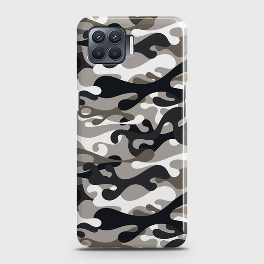 Oppo F17 Cover - Camo Series - Black & Olive Design - Matte Finish - Snap On Hard Case with LifeTime Colors Guarantee