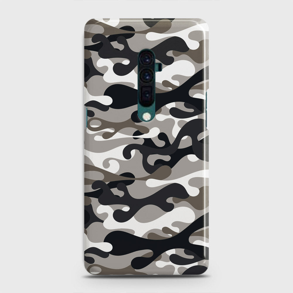 Oppo Reno 10x zoom Cover - Camo Series - Black & Olive Design - Matte Finish - Snap On Hard Case with LifeTime Colors Guarantee