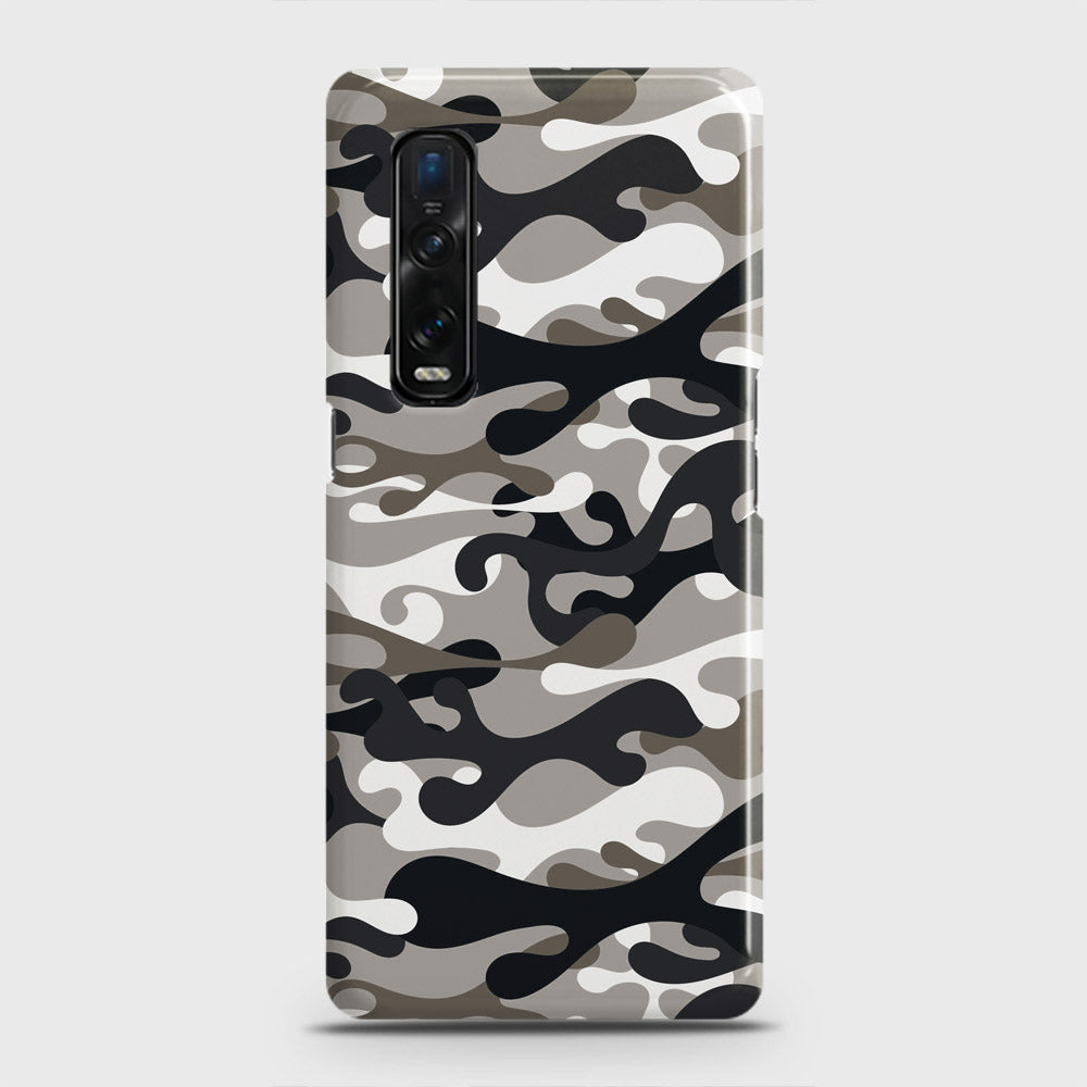 Oppo Find X2 Pro Cover - Camo Series - Black & Olive Design - Matte Finish - Snap On Hard Case with LifeTime Colors Guarantee