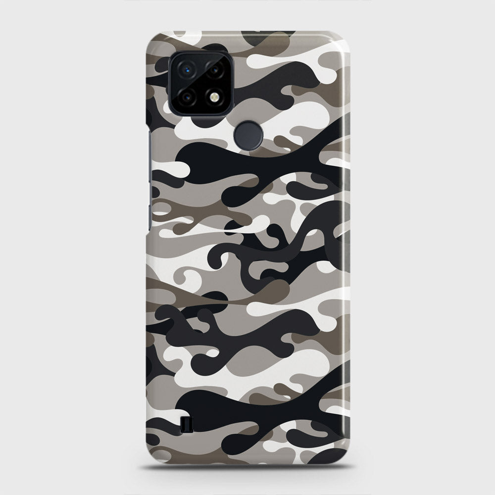 Realme C21 Cover - Camo Series - Black & Olive Design - Matte Finish - Snap On Hard Case with LifeTime Colors Guarantee