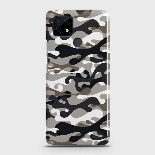 Realme C21 Cover - Camo Series - Black & Olive Design - Matte Finish - Snap On Hard Case with LifeTime Colors Guarantee