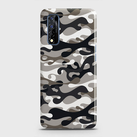 Realme Narzo 30 Cover - Camo Series - Black & Olive Design - Matte Finish - Snap On Hard Case with LifeTime Colors Guarantee