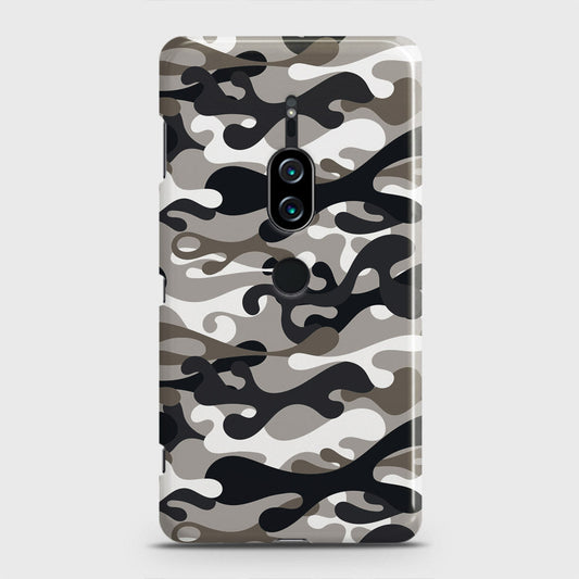 Sony Xperia XZ2 Premium Cover - Camo Series - Black & Olive Design - Matte Finish - Snap On Hard Case with LifeTime Colors Guarantee