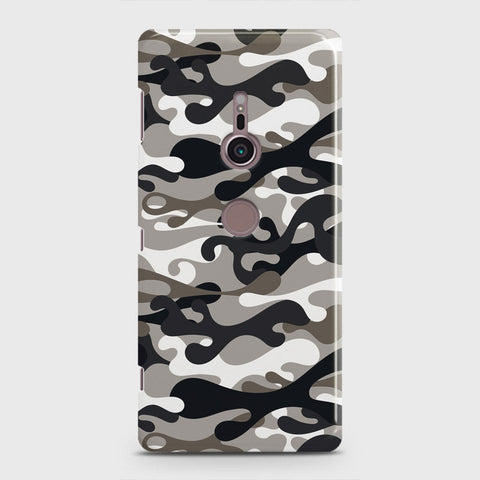 Sony Xperia XZ3 Cover - Camo Series - Black & Olive Design - Matte Finish - Snap On Hard Case with LifeTime Colors Guarantee