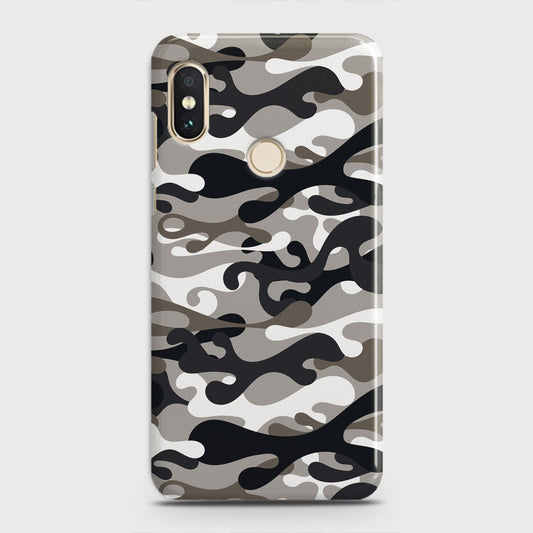 Xiaomi Mi 8 Cover - Camo Series - Black & Olive Design - Matte Finish - Snap On Hard Case with LifeTime Colors Guarantee