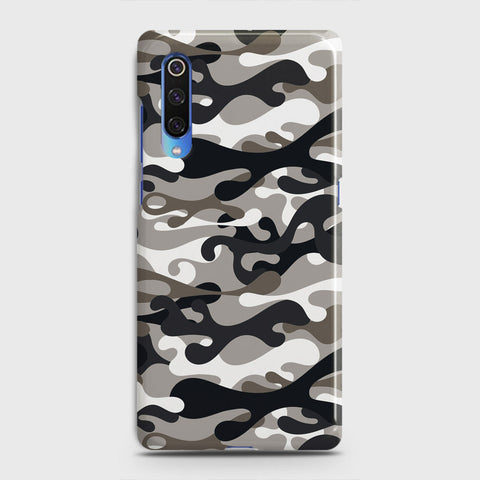 Xiaomi Mi 9 Cover - Camo Series - Black & Olive Design - Matte Finish - Snap On Hard Case with LifeTime Colors Guarantee