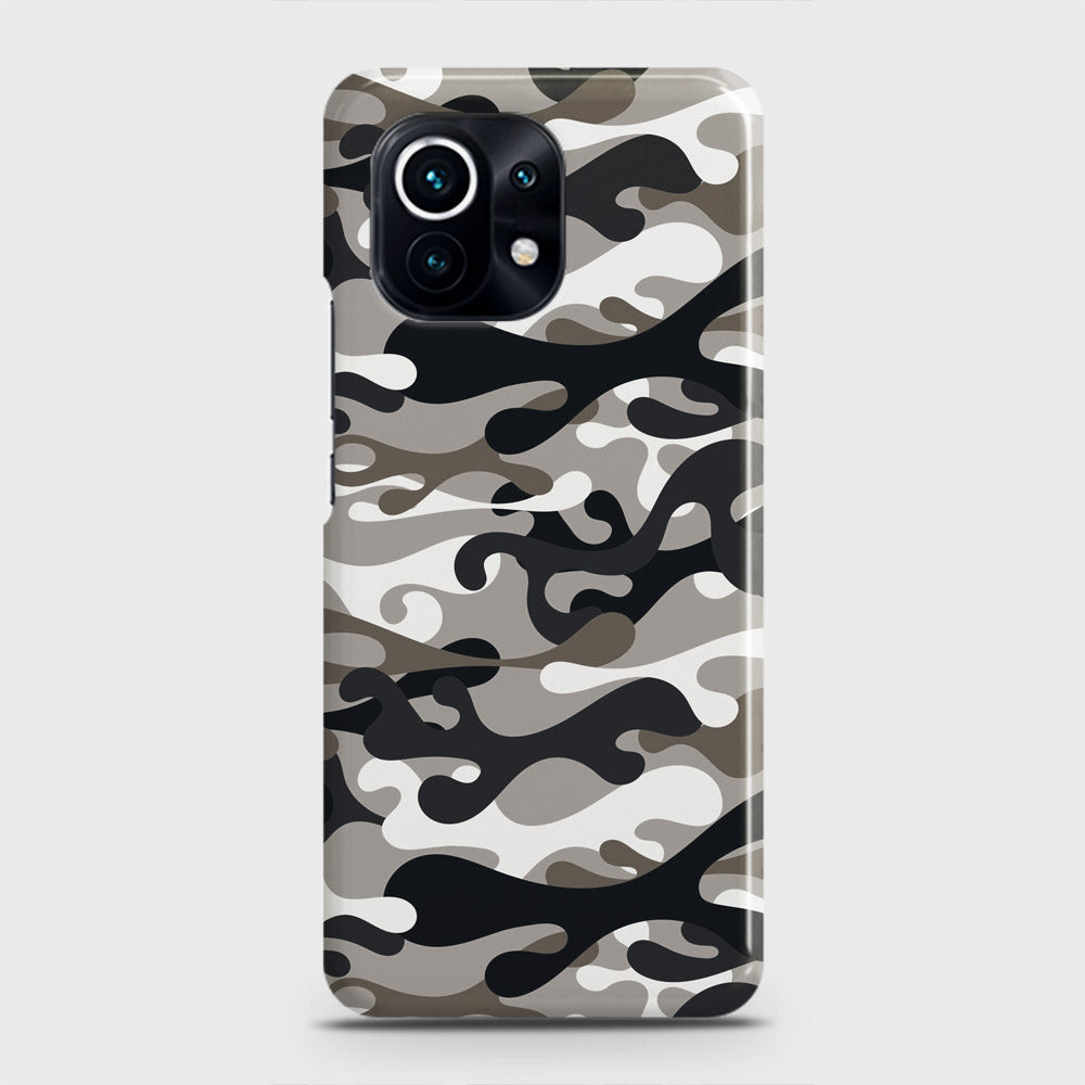 Xiaomi Mi 11 Lite Cover - Camo Series - Black & Olive Design - Matte Finish - Snap On Hard Case with LifeTime Colors Guarantee