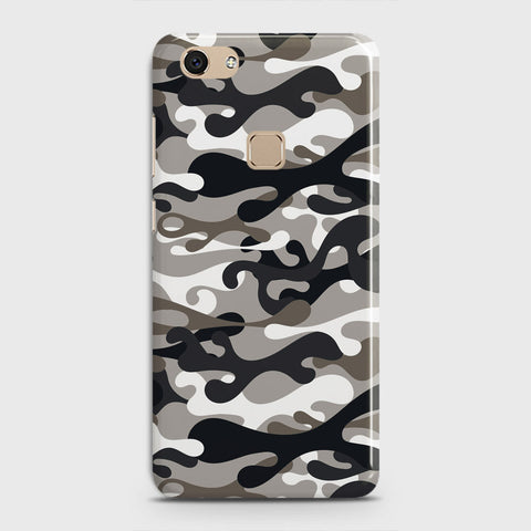 Vivo V7 Cover - Camo Series - Black & Olive Design - Matte Finish - Snap On Hard Case with LifeTime Colors Guarantee