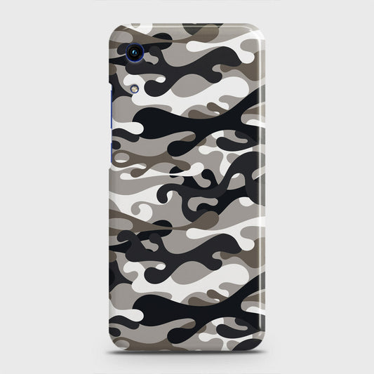 Honor 8A Without Sensor Cut Cover - Camo Series - Black & Olive Design - Matte Finish - Snap On Hard Case with LifeTime Colors Guarantee