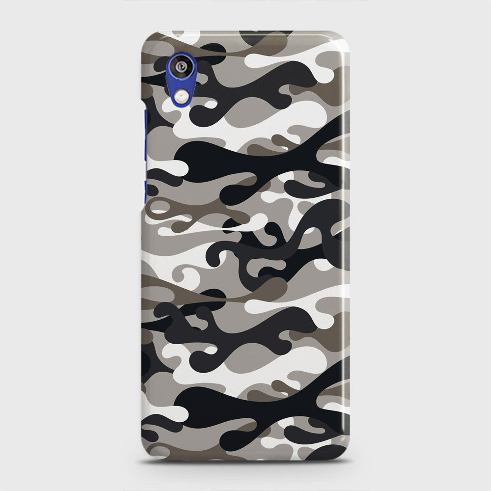 Honor 8S Cover - Camo Series - Black & Olive Design - Matte Finish - Snap On Hard Case with LifeTime Colors Guarantee