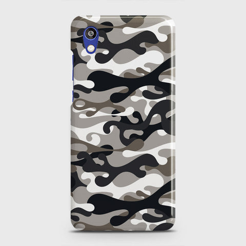 Honor 8S Cover - Camo Series - Black & Olive Design - Matte Finish - Snap On Hard Case with LifeTime Colors Guarantee