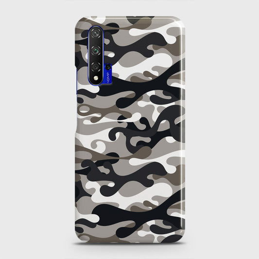 Honor 20 Cover - Camo Series - Black & Olive Design - Matte Finish - Snap On Hard Case with LifeTime Colors Guarantee
