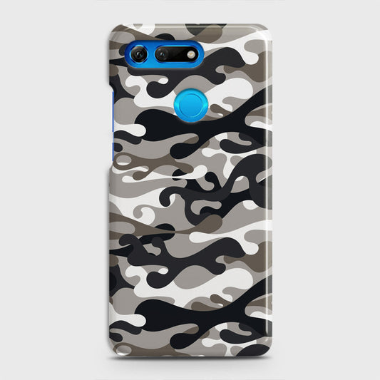 Huawei Honor View 20 Cover - Camo Series - Black & Olive Design - Matte Finish - Snap On Hard Case with LifeTime Colors Guarantee