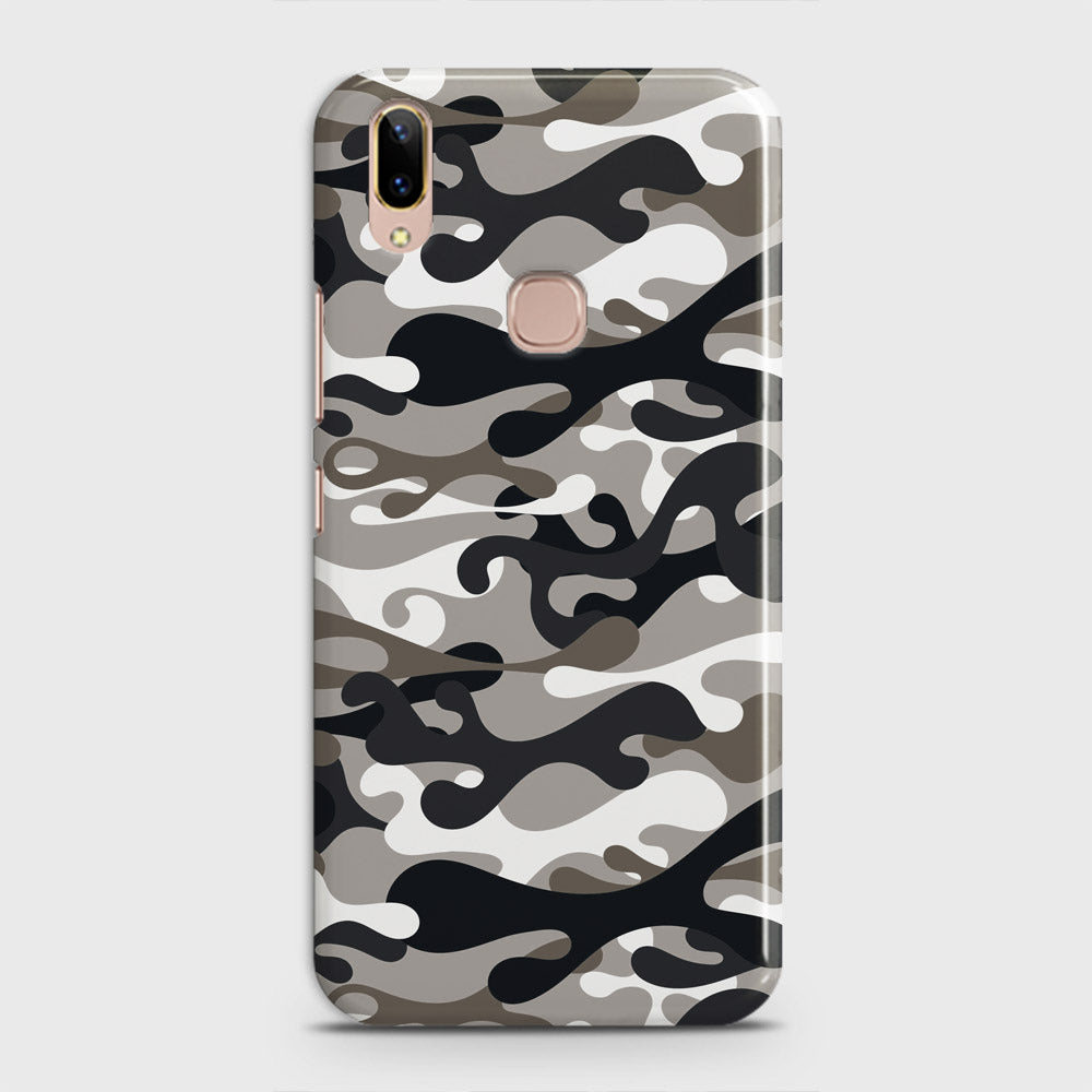 Vivo V9 / V9 Youth Cover - Camo Series - Black & Olive Design - Matte Finish - Snap On Hard Case with LifeTime Colors Guarantee