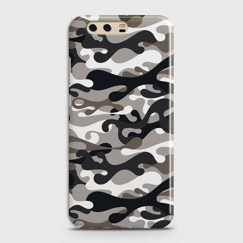 Huawei P10 Cover - Camo Series - Black & Olive Design - Matte Finish - Snap On Hard Case with LifeTime Colors Guarantee