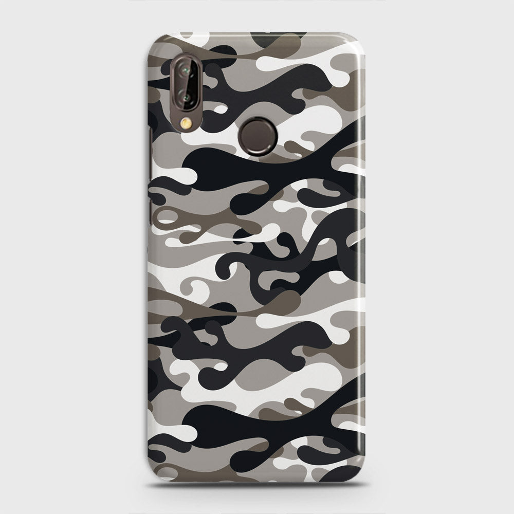 Huawei P20 Lite Cover - Camo Series - Black & Olive Design - Matte Finish - Snap On Hard Case with LifeTime Colors Guarantee