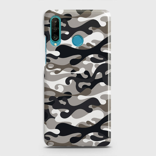 Huawei P30 lite Cover - Camo Series - Black & Olive Design - Matte Finish - Snap On Hard Case with LifeTime Colors Guarantee
