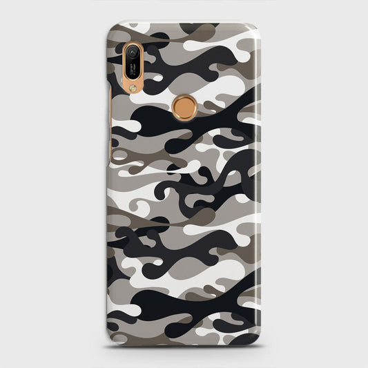 Huawei Y6 Prime 2019 Cover - Camo Series - Black & Olive Design - Matte Finish - Snap On Hard Case with LifeTime Colors Guarantee