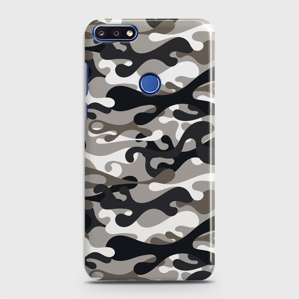 Honor 7A Cover - Camo Series - Black & Olive Design - Matte Finish - Snap On Hard Case with LifeTime Colors Guarantee