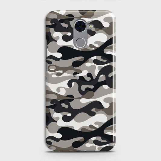 Huawei Y7 Prime  Cover - Camo Series - Black & Olive Design - Matte Finish - Snap On Hard Case with LifeTime Colors Guarantee