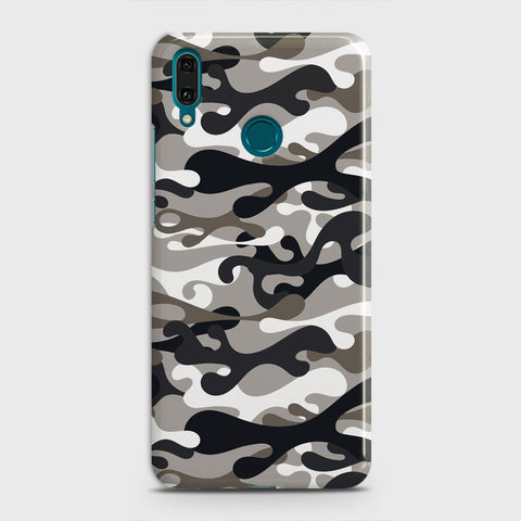 Huawei Y9 2019 Cover - Camo Series - Black & Olive Design - Matte Finish - Snap On Hard Case with LifeTime Colors Guarantee
