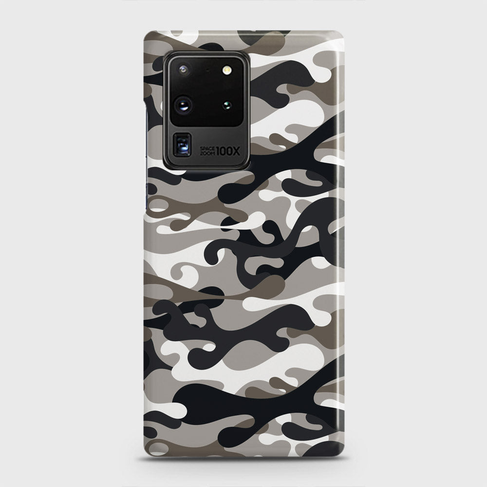 Samsung Galaxy S20 Ultra Cover - Camo Series - Black & Olive Design - Matte Finish - Snap On Hard Case with LifeTime Colors Guarantee