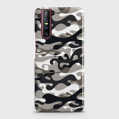 Vivo V15 Pro Cover - Camo Series - Black & Olive Design - Matte Finish - Snap On Hard Case with LifeTime Colors Guarantee