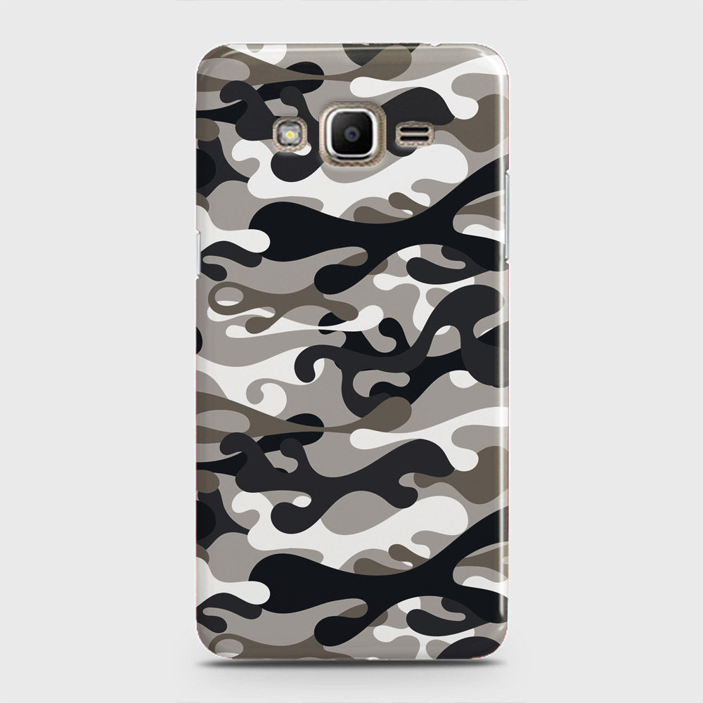 Samsung Galaxy Grand Prime Plus Cover - Camo Series - Black & Olive Design - Matte Finish - Snap On Hard Case with LifeTime Colors Guarantee