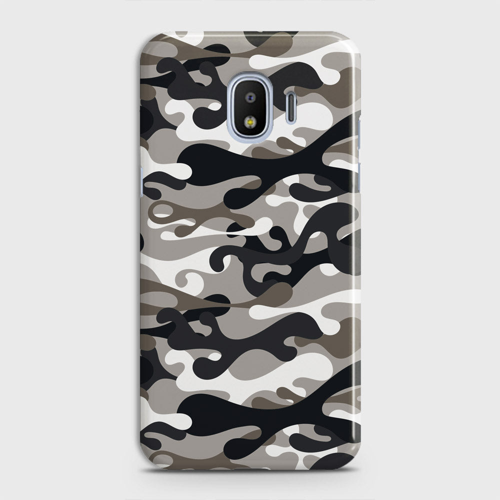 Samsung Galaxy J4 2018 Cover - Camo Series - Black & Olive Design - Matte Finish - Snap On Hard Case with LifeTime Colors Guarantee