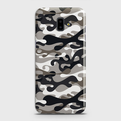 Samsung Galaxy J6 Plus 2018 Cover - Camo Series - Black & Olive Design - Matte Finish - Snap On Hard Case with LifeTime Colors Guarantee