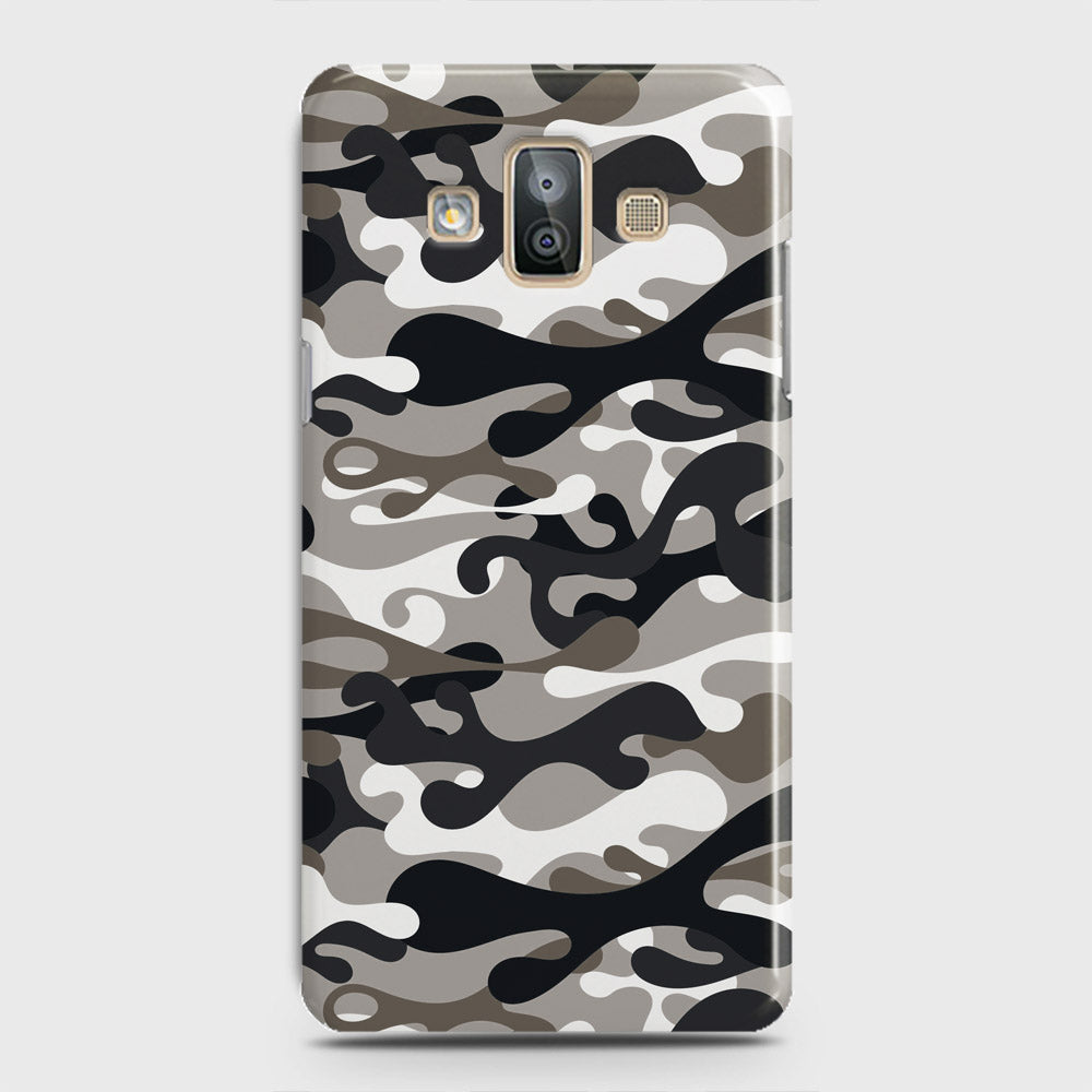 Samsung Galaxy J7 Duo Cover - Camo Series - Black & Olive Design - Matte Finish - Snap On Hard Case with LifeTime Colors Guarantee