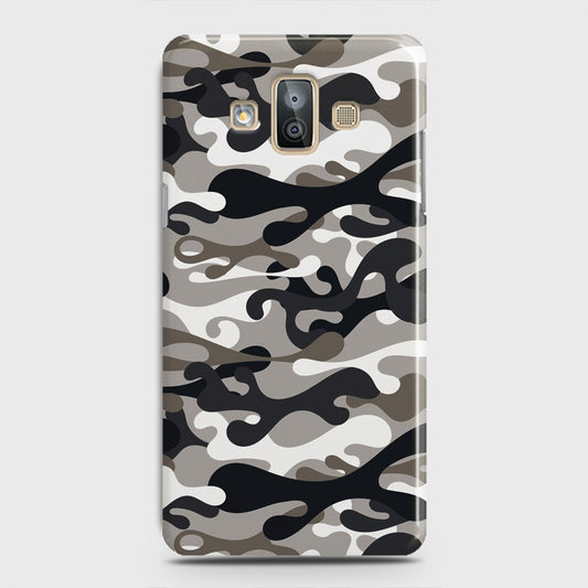 Samsung Galaxy J7 Duo Cover - Camo Series - Black & Olive Design - Matte Finish - Snap On Hard Case with LifeTime Colors Guarantee