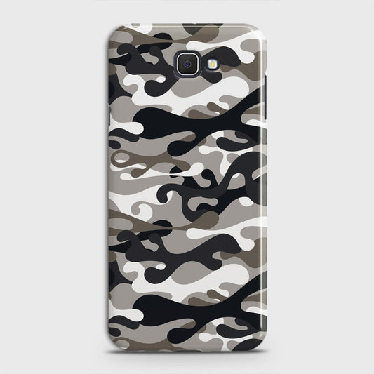 Samsung Galaxy J7 Prime Cover - Camo Series - Black & Olive Design - Matte Finish - Snap On Hard Case with LifeTime Colors Guarantee