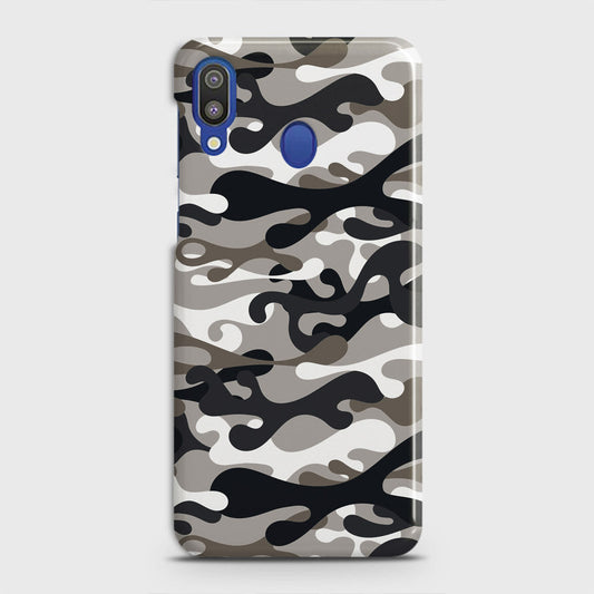 Samsung Galaxy M20 Cover - Camo Series - Black & Olive Design - Matte Finish - Snap On Hard Case with LifeTime Colors Guarantee