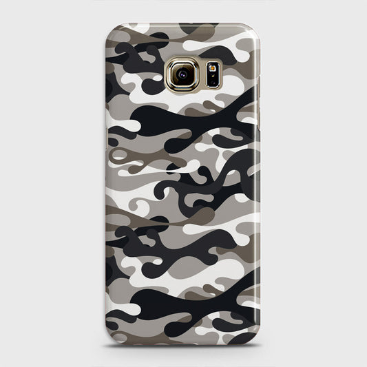 Samsung Galaxy S6 Cover - Camo Series - Black & Olive Design - Matte Finish - Snap On Hard Case with LifeTime Colors Guarantee