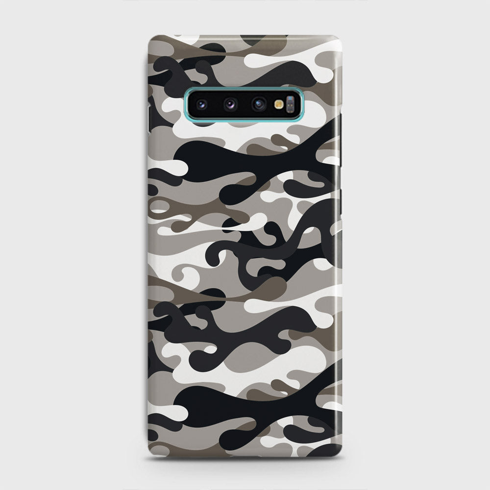 Samsung Galaxy S10 Cover - Camo Series - Black & Olive Design - Matte Finish - Snap On Hard Case with LifeTime Colors Guarantee